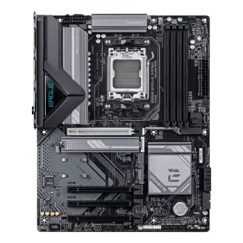 GIGABYTE B850 EAGLE WIFI6E pagrindinė plokštė – AMD Ryzen 9000 serijos procesoriams, 8+2+2 fazių skaitmeninis VRM, iki 8200MHz DDR5 (OC), 1xPCIe 5.0 + 2xPCIe 4.0 M.2, GbE LAN, WIFI 6E, USB 3.2 Gen 2