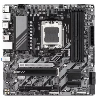 GIGABYTE B850M DS3H pagrindinė plokštė – AMD Ryzen 9000 serijos procesoriams, 16+2+2 fazių skaitmeninis VRM, iki 8200MHz DDR5 (OC), 1xPCIe 5.0 + 1xPCIe 4.0 M.2, 2.5 LAN, USB 3.2 Gen 2