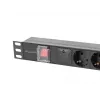 PDU Lanberg PDU-06F-0200-BK 6 AC lizdų 1U juodas