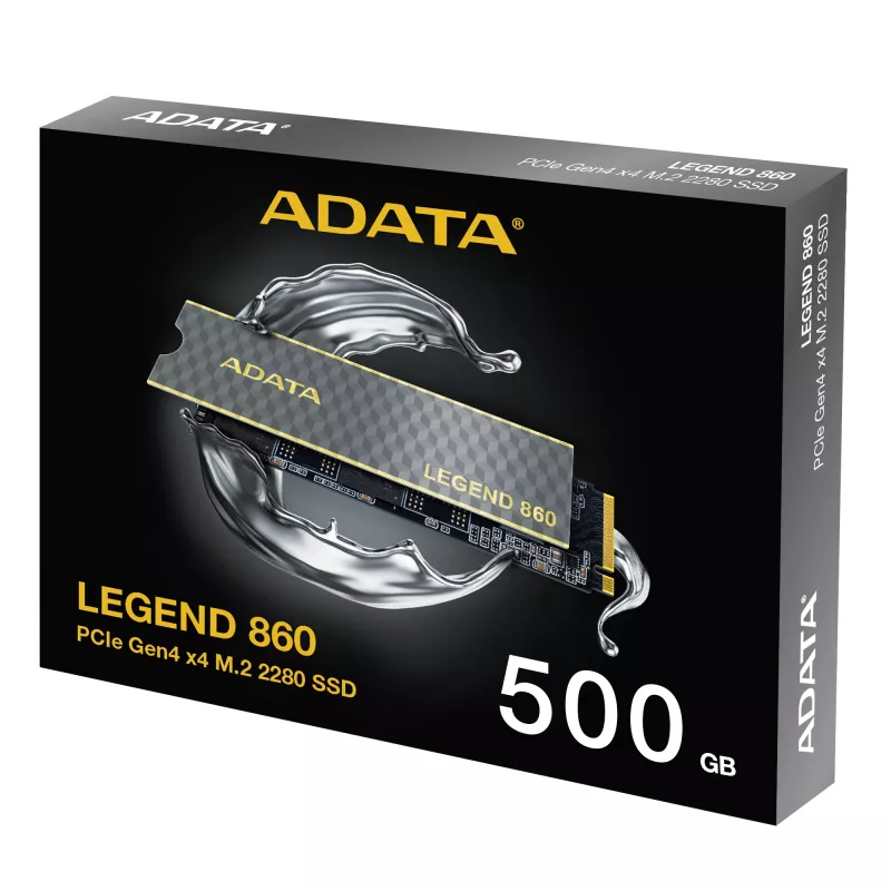 ADATA LEGEND 860 SLEG-860-500GCS vidinis kietojo kūno diskas 500 GB M.2 PCI Express 4.0 NVMe 3D NAND