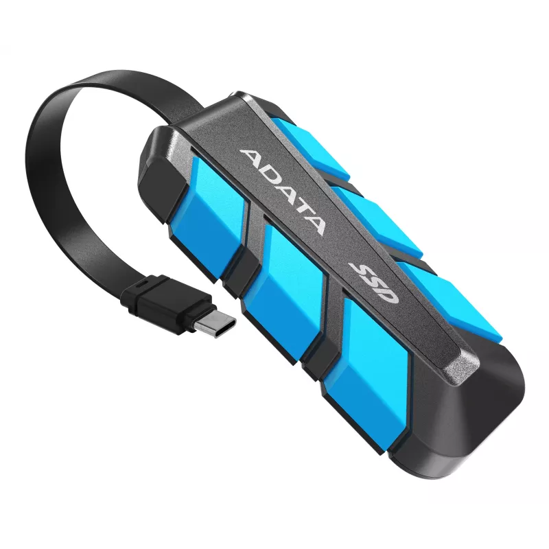 ADATA SC740 500 GB USB Type-C 3.2 Gen 2 (3.1 Gen 2) Juoda, Blue