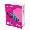 ADATA SC740 500 GB USB Type-C 3.2 Gen 2 (3.1 Gen 2) Juoda, Blue