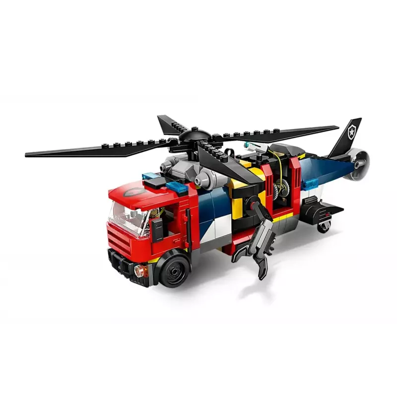 Konstrukcinis žaislas LEGO City Kombinuotas rinkinys 60462 — Sraigtasparnis ir gaisrinis automobilis, 874 detalės, 3 minifigūrėlės, amžius 7+