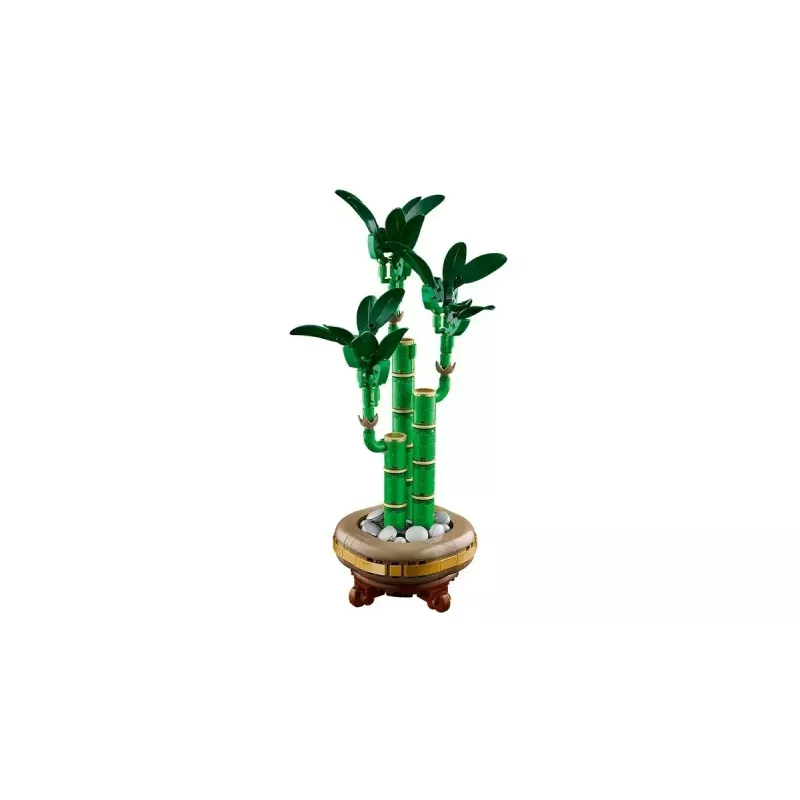 Dekoratyvinis LEGO Icons modelinis augalas — LEGO 10344 Laimingoji Bambukas botanikos kolekcija, 325 dalys, 290 mm aukštis