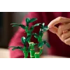 Dekoratyvinis LEGO Icons modelinis augalas — LEGO 10344 Laimingoji Bambukas botanikos kolekcija, 325 dalys, 290 mm aukštis
