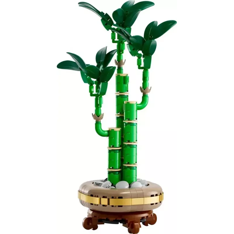 Dekoratyvinis LEGO Icons modelinis augalas — LEGO 10344 Laimingoji Bambukas botanikos kolekcija, 325 dalys, 290 mm aukštis