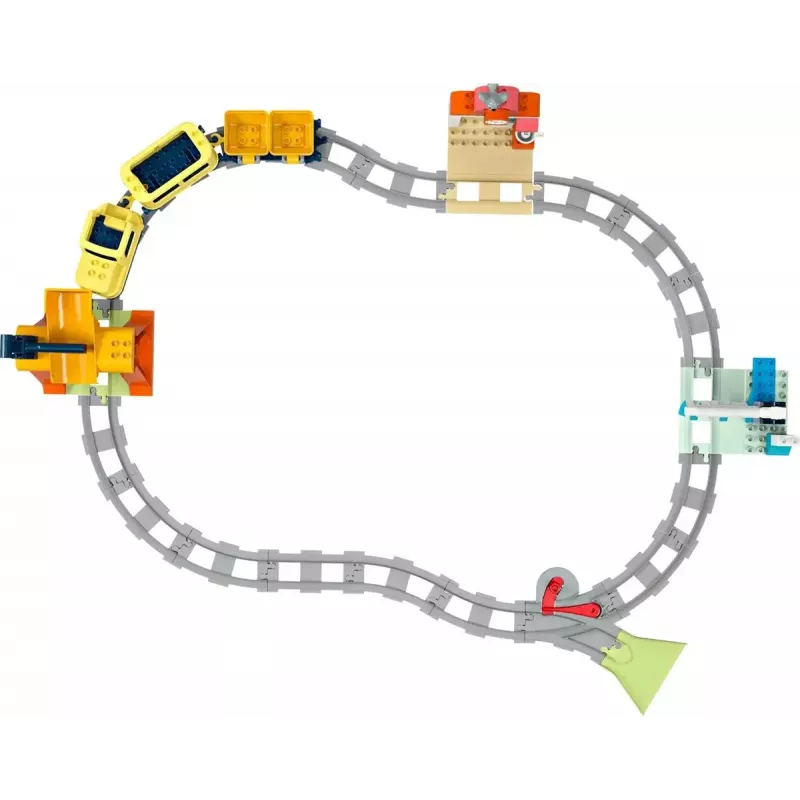 Žaislinis traukinys LEGO DUPLO 10428 Didysis Interaktyvus Bendruomenės Traukinys — didelis interaktyvus traukinys mažyliams
