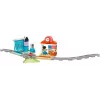 Žaislinis traukinys LEGO DUPLO 10428 Didysis Interaktyvus Bendruomenės Traukinys — didelis interaktyvus traukinys mažyliams