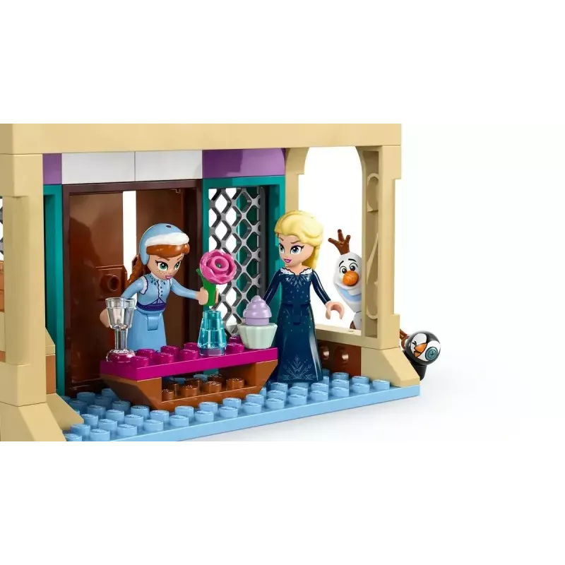 LEGO konstruktorius Disney Princess Arendelle pilis 43265 — 177 detalės, 3 minifigūrėlės, amžius 5+, demonstracinis rinkinys (250×60×40 mm)