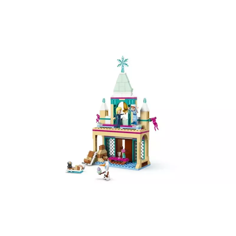 LEGO konstruktorius Disney Princess Arendelle pilis 43265 — 177 detalės, 3 minifigūrėlės, amžius 5+, demonstracinis rinkinys (250×60×40 mm)