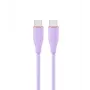 GEMBIRD USB Type-C Power Delivery (PD) 60W įkrovimo ir duomenų silikoninis laidas, 1,5 m violetinis
