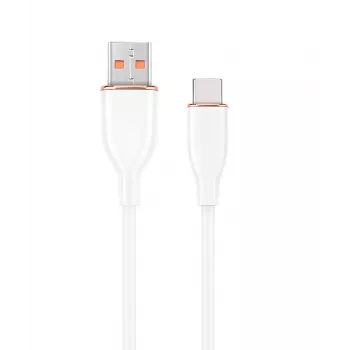 GEMBIRD Premium silikoninis Type-C USB įkrovimo ir duomenų laidas, 1,5 m - baltas