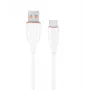 GEMBIRD Premium silikoninis Type-C USB įkrovimo ir duomenų laidas, 1,5 m - baltas