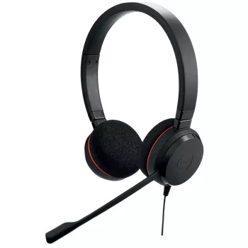 Jabra Evolve 20 ausinės su laidu, galvos lankelis, biuro / skambučių centro USB Type-C / USB Type-A juodos