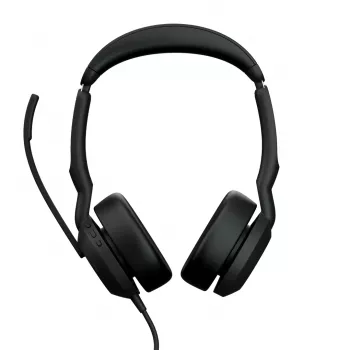 “Jabra Evolve2 50” laisvų rankų įranga, laidinė, su galvos lankeliu, skirta biurui / skambučių centrui, USB Type-C / USB Type-A, Bluetooth, juoda