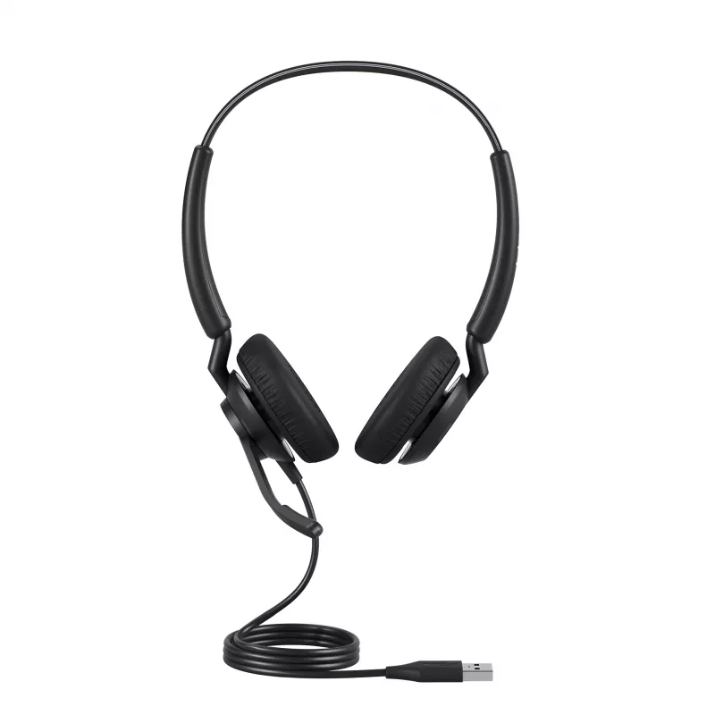 Jabra Engage 40 - (Inline Link) USB-C/A UC Stereo, laidinis, biurui / skambučių centrui, 63 g, ausinės, juodos