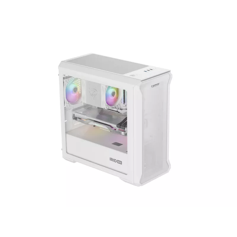 GENESIS Irid 503 Mini Tower permatomas, baltas