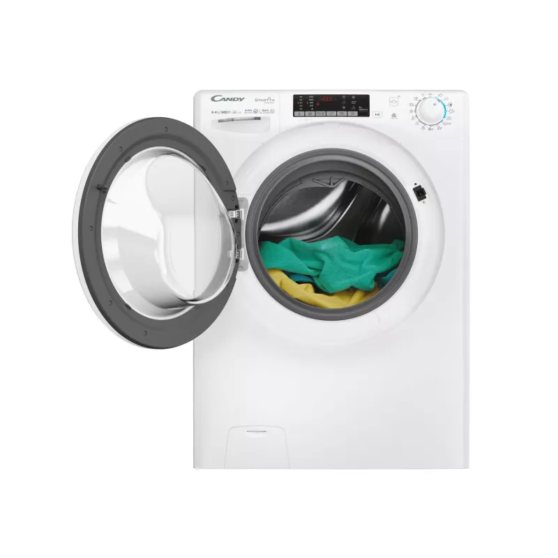 Candy Smart Pro COW 4644TWM6/1-S skalbyklė-džiovyklė Laisvai pastatoma Priekinio pakrovimo Balta