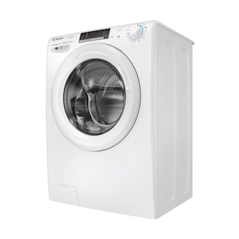 Candy Smart Pro COW 4644TWM6/1-S skalbyklė-džiovyklė Laisvai pastatoma Priekinio pakrovimo Balta
