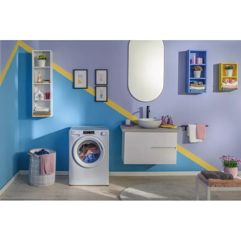 Candy Smart Pro COW 4644TWM6/1-S skalbyklė-džiovyklė Laisvai pastatoma Priekinio pakrovimo Balta