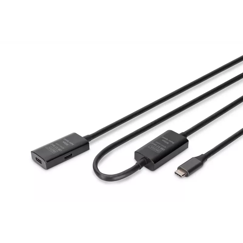 DIGITUS aktyvus USB-C ilginamasis kabelis - 5G USB 3.2 Gen1 USB-C - USB-C (V/M) - 10 m