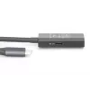 DIGITUS aktyvus USB-C ilginimo kabelis - 5G USB 3.2 Gen1 USB-C - USB-A (M/F) - 10m