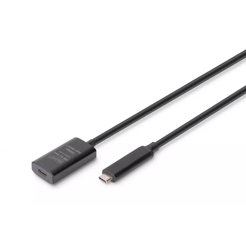 DIGITUS aktyvus USB-C ilginamasis laidas - 10G USB 3.2 Gen2 USB-C - USB-C (V/M) - 5m