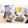 Kensington SmartFit Easy Riser EQ nešiojamojo kompiuterio aušinimo stovas, Nešiojamojo kompiuterio stovas, Juoda, Plastikas, 30.5 cm (12 colių), 43.2 cm (17 colių), 10 kg