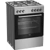 Beko FBE62130GXDN laisvai pastatoma viryklė, elektrinė ir dujinė, juoda