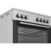 Beko FBE62130GXDN laisvai pastatoma viryklė, elektrinė ir dujinė, juoda