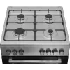 Beko FBE62130GXDN laisvai pastatoma viryklė, elektrinė ir dujinė, juoda