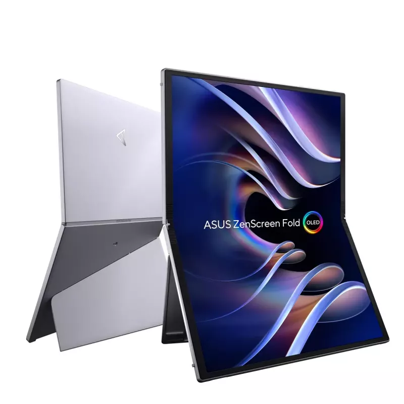 ASUS ZenScreen Fold OLED MQ17QH kompiuterio monitorius 43,9 cm (17,3 col.) 2560 x 1920 pikselių Quad HD Sidabrinis