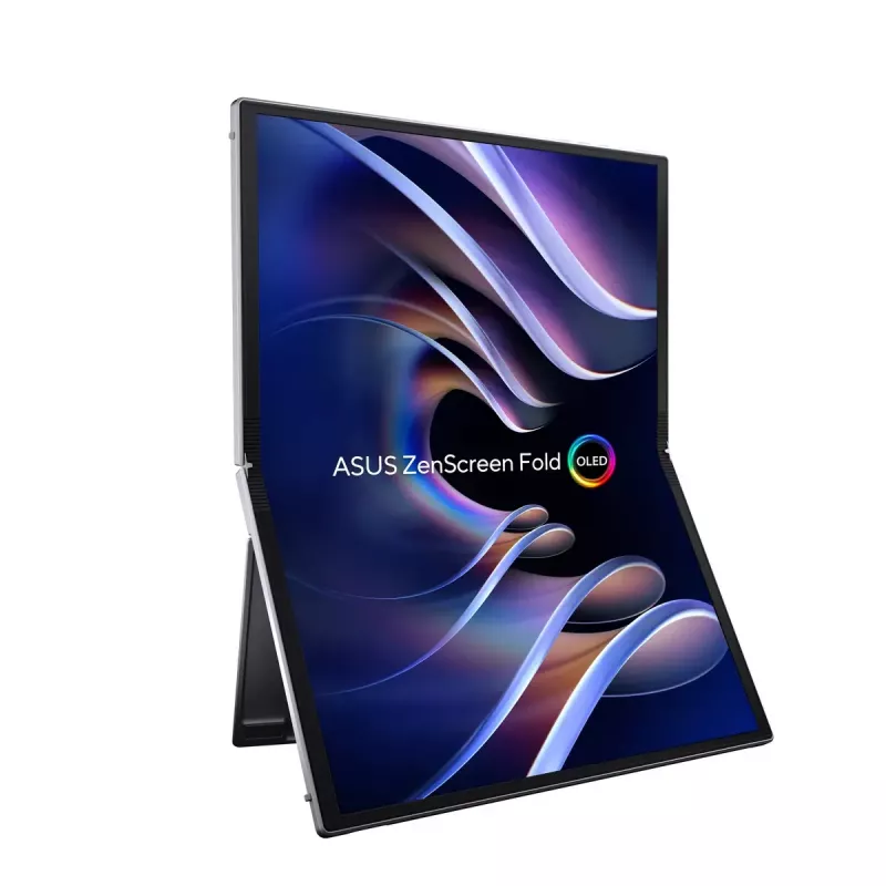 ASUS ZenScreen Fold OLED MQ17QH kompiuterio monitorius 43,9 cm (17,3 col.) 2560 x 1920 pikselių Quad HD Sidabrinis