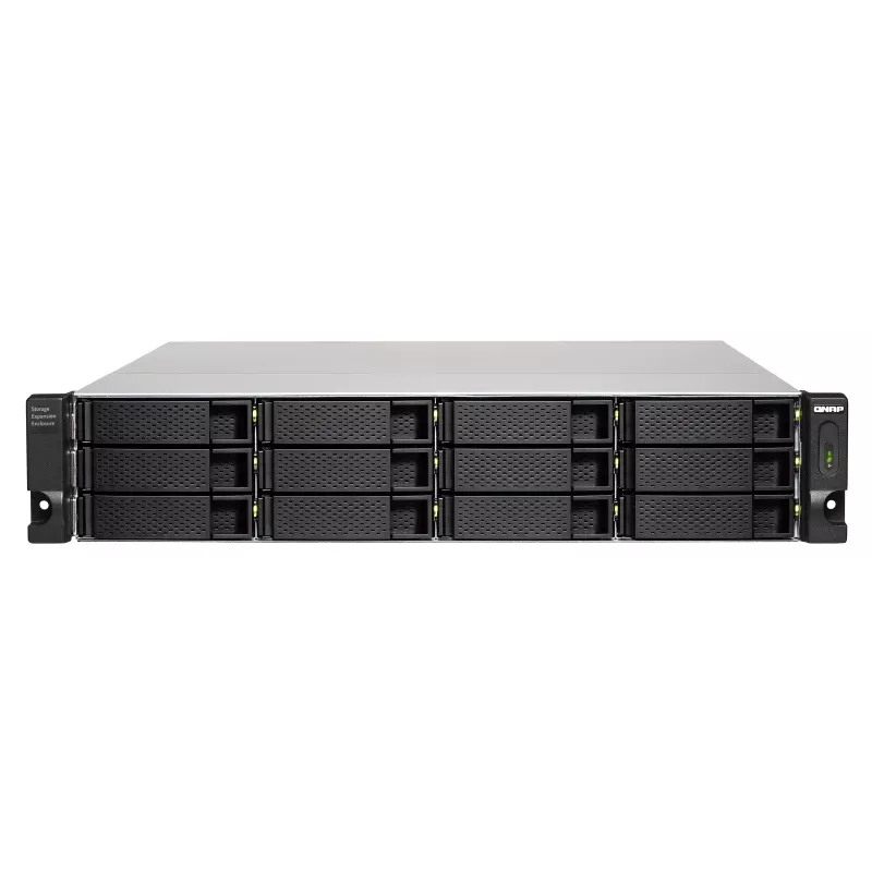 QNAP TL-R1200C-RP saugojimo diskų aptvaro HDD/SSD aptvaras Juoda, Pilka 2,5/3,5 col.