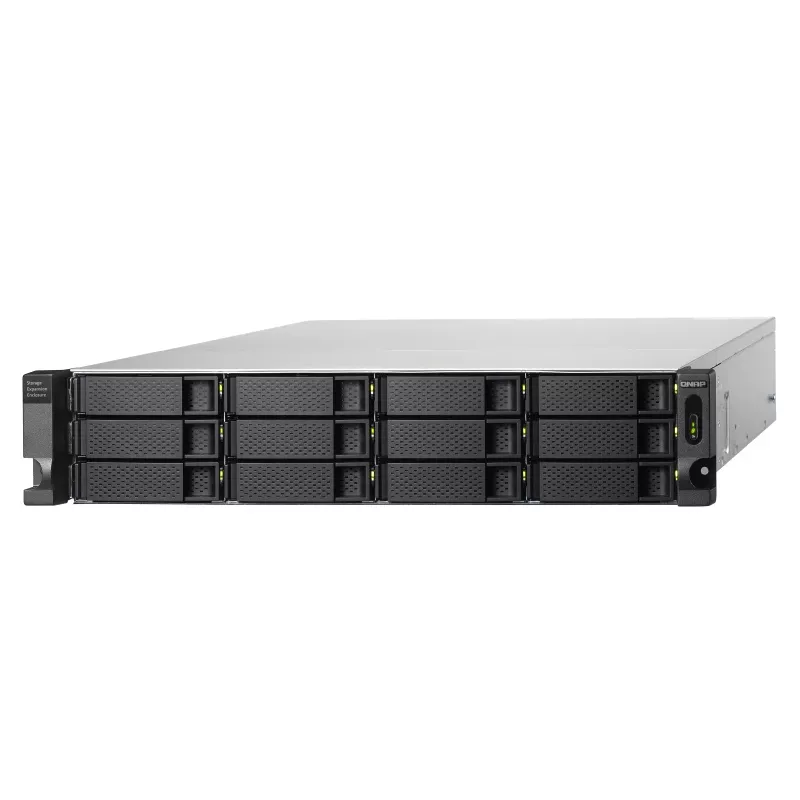 QNAP TL-R1200C-RP saugojimo diskų aptvaro HDD/SSD aptvaras Juoda, Pilka 2,5/3,5 col.