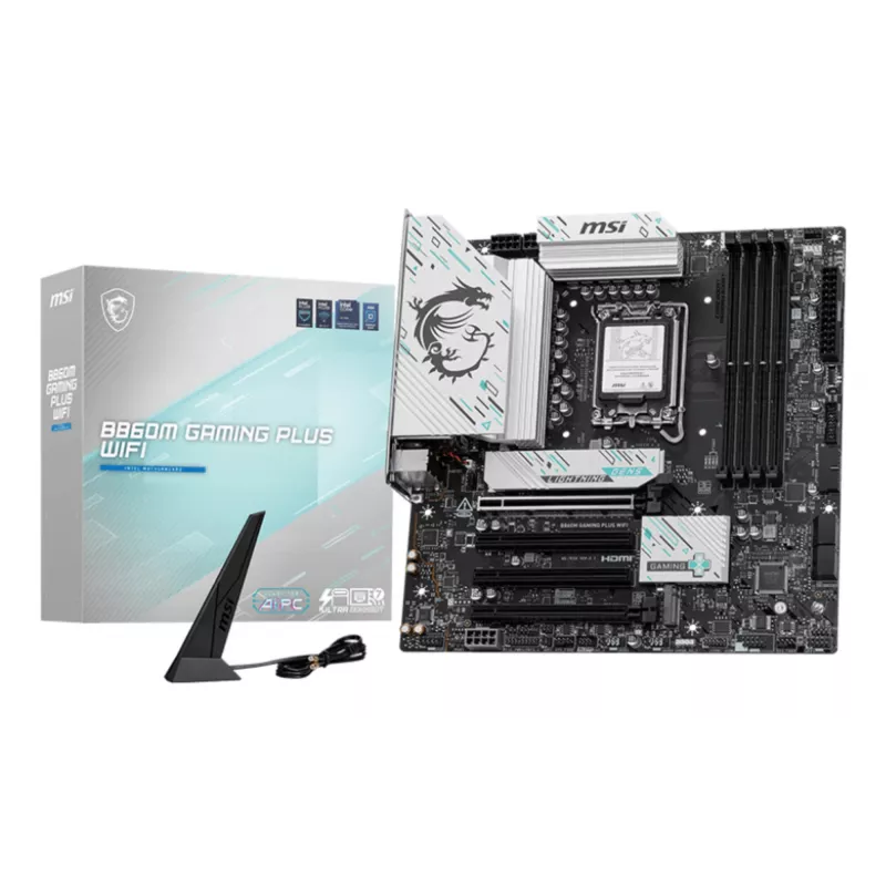 MSI B860M GAMING PLUS WIFI pagrindinė plokštė Intel B860 LGA 1851 (Socket V1) micro ATX