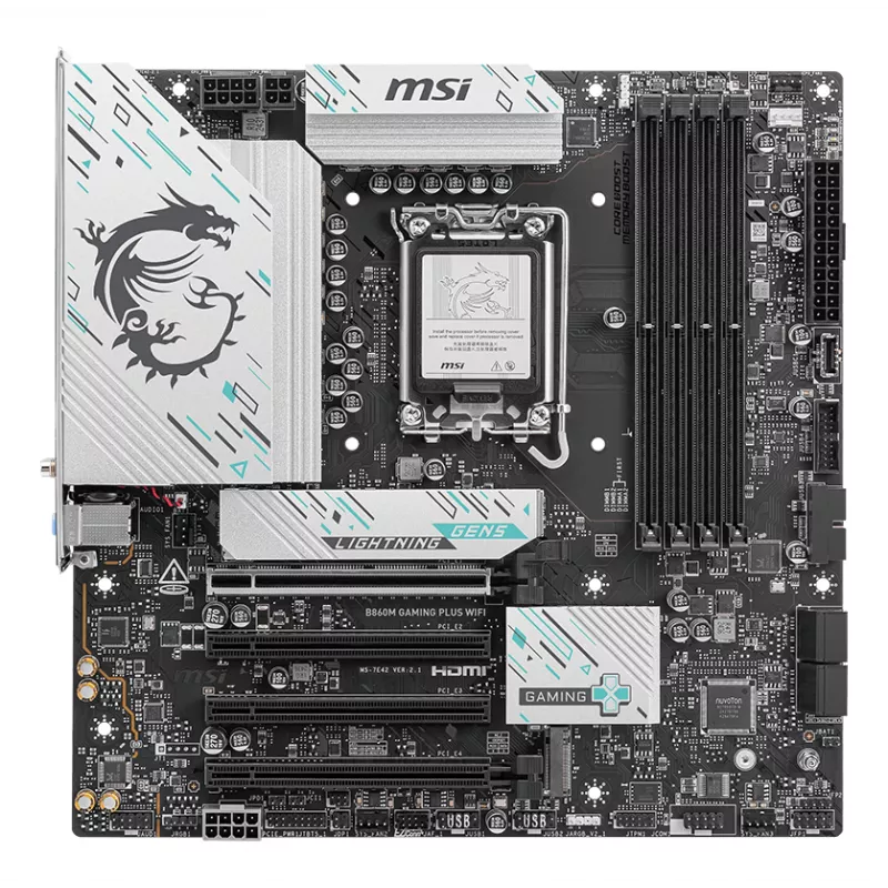 MSI B860M GAMING PLUS WIFI pagrindinė plokštė Intel B860 LGA 1851 (Socket V1) micro ATX