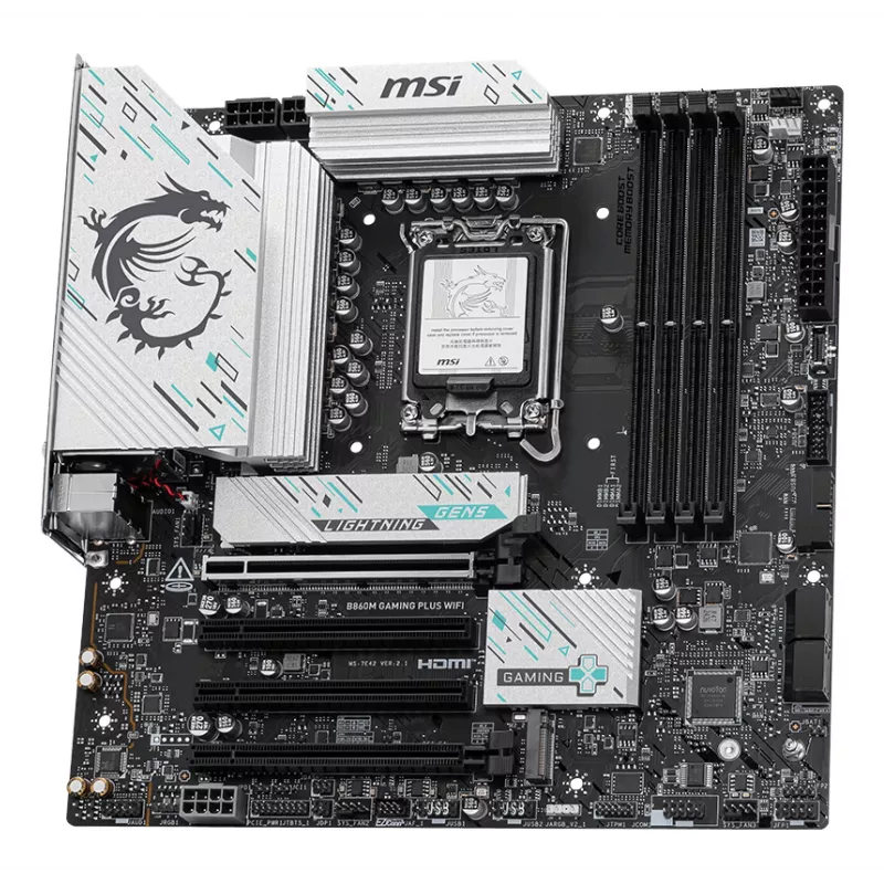 MSI B860M GAMING PLUS WIFI pagrindinė plokštė Intel B860 LGA 1851 (Socket V1) micro ATX