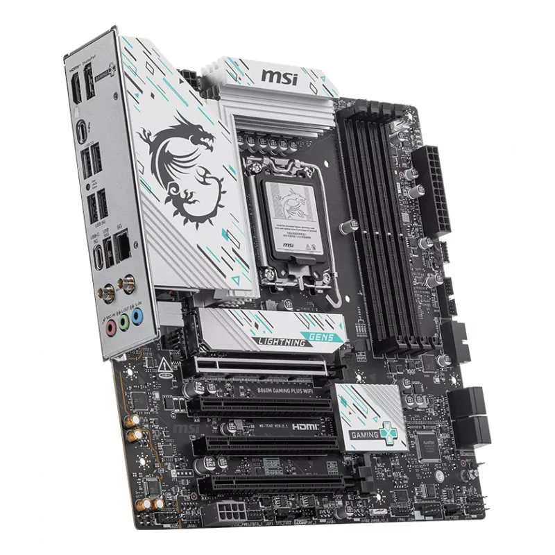 MSI B860M GAMING PLUS WIFI pagrindinė plokštė Intel B860 LGA 1851 (Socket V1) micro ATX