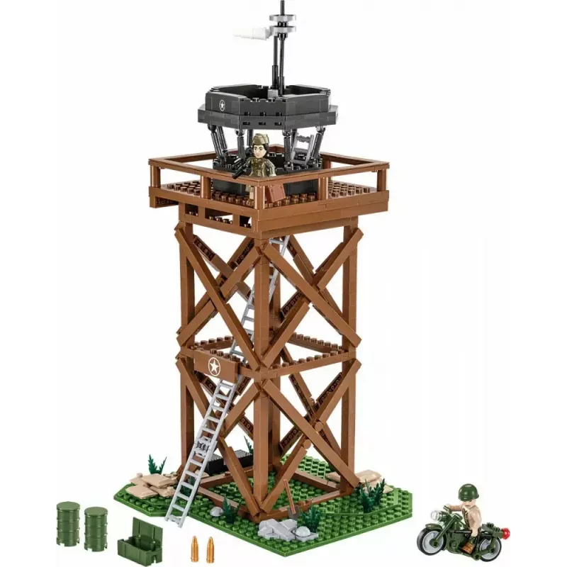 Konstrukcinis žaislas Cobi Blocks Control Tower 664 dalys modelis COBI-3125
