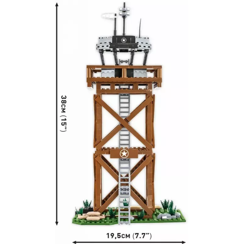 Konstrukcinis žaislas Cobi Blocks Control Tower 664 dalys modelis COBI-3125