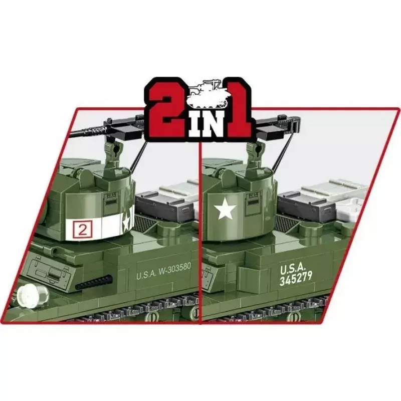 Statybinis blokų rinkinys Cobi Blocks M3 Stuart, 511 vnt., suderinamas su kitais prekių ženklais