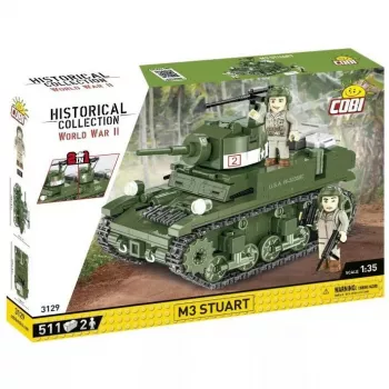 Statybinis blokų rinkinys Cobi Blocks M3 Stuart, 511 vnt., suderinamas su kitais prekių ženklais