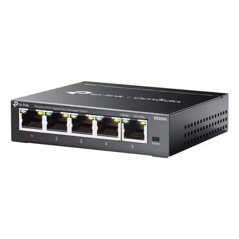 Valdomas komutatorius TP-Link Omada ES205G 5 prievadų Gigabit Ethernet