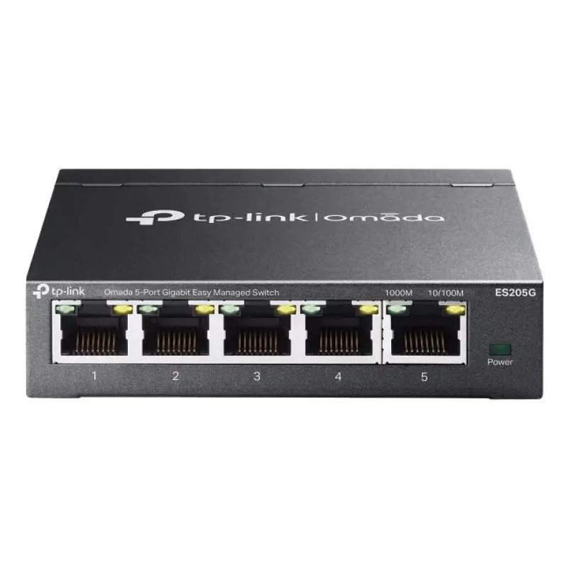 Valdomas komutatorius TP-Link Omada ES205G 5 prievadų Gigabit Ethernet