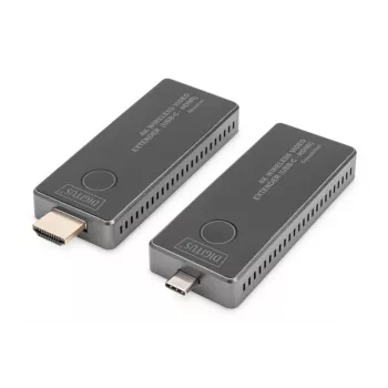 DIGITUS 4K belaidis garso ir vaizdo plėtiklio rinkinys 30m USB-C - HDMI