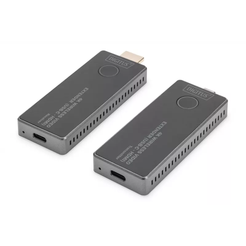 DIGITUS 4K belaidis garso ir vaizdo plėtiklio rinkinys 30m USB-C - HDMI