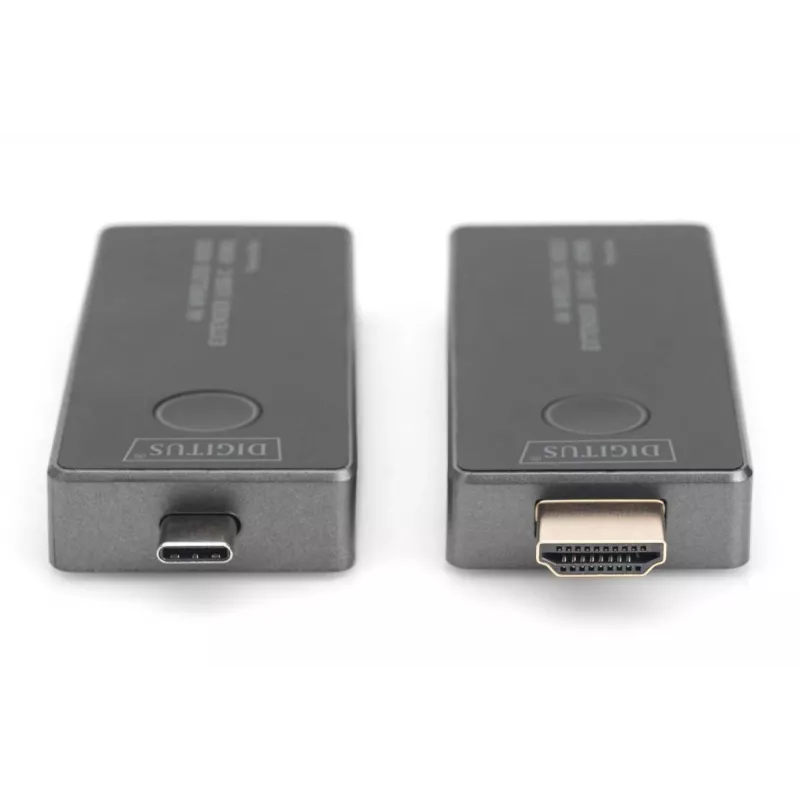 DIGITUS 4K belaidis garso ir vaizdo plėtiklio rinkinys 30m USB-C - HDMI