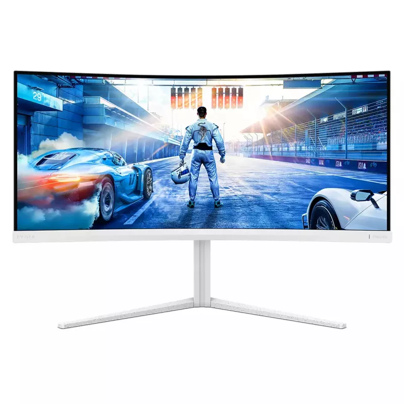 Philips Evnia 5000 34M2C5501A/00 kompiuterio monitorius 86,4 cm (34 colių) 3440 x 1440 pikselių Wide Quad HD LCD Baltas