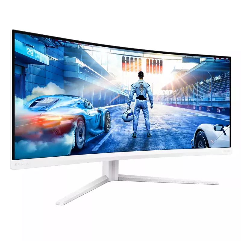 Philips Evnia 5000 34M2C5501A/00 kompiuterio monitorius 86,4 cm (34 colių) 3440 x 1440 pikselių Wide Quad HD LCD Baltas